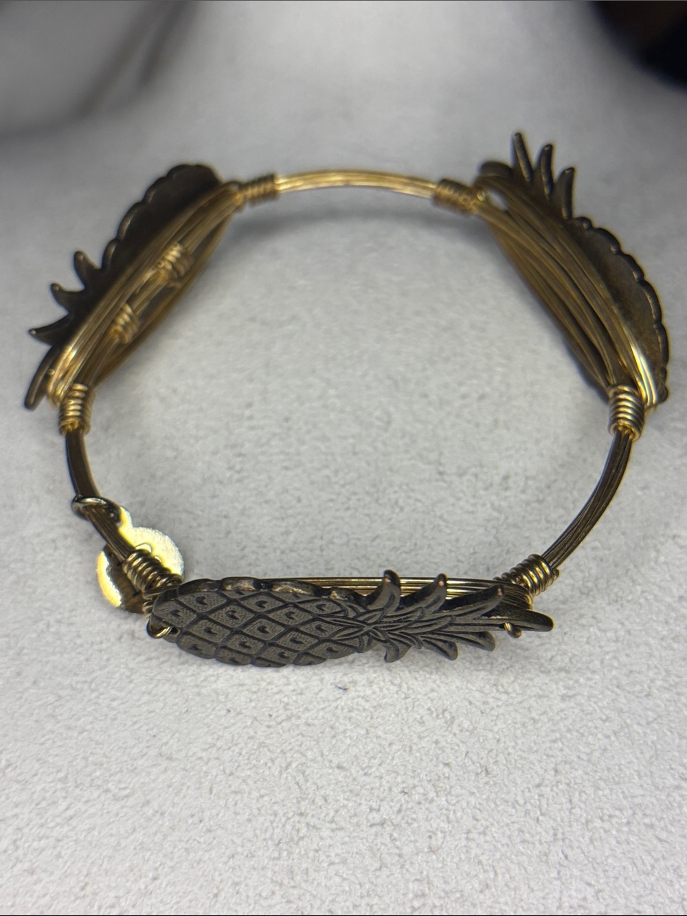 Bourbon And Bow ties, 🍍 Goldtone, Pineapple Wrapped Layering Bracelet